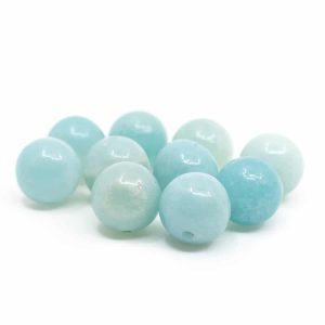 Perles de la Pierre Précieuse Amazonite en Vrac - 10 pièces (8 mm)