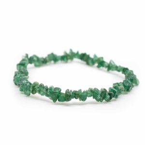 Bracelet Pierre Précieuse Aventurine Verte | Petits Galets Concassés