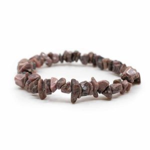 Bracelet en Pierre Précieuse Rhodonite | Petits galets Concassés