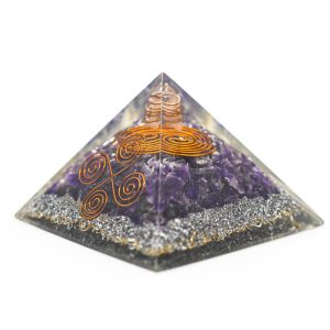 Pyramide Orgonite Améthyste - Vastu (70 mm)