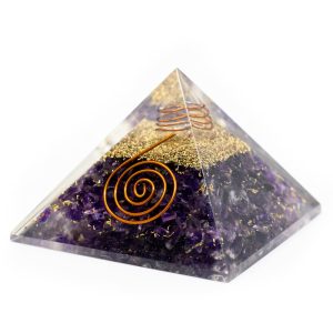 Pyramide Orgonite / Améthyste (40 mm)