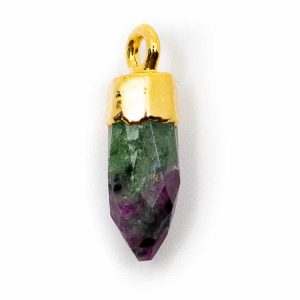 Pendentif Rubis et Zoisite (12 mm)