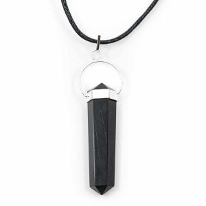 Pendentif Agate Noire Argent