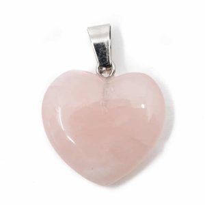 Pendentif Quartz Rose - Coeur (20 mm)