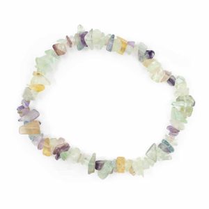 Bracelet Pierre Précieuse Fluorite | Petits Galets Concassés