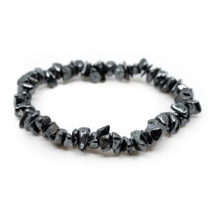 Bracelet Pierre Précieuse Hématite | Petits galets Concassés