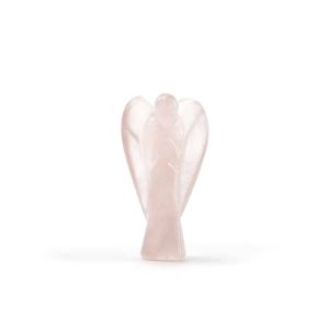 Ange en Pierre Précieuse Quartz Rose (50 mm)