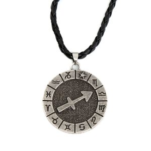 Pendentif Signe Astrologique Sagittaire en Métal (40 mm)