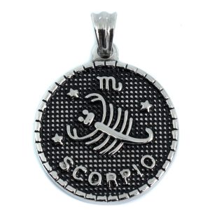 Pendentif Signe Astrologique Scorpion en Métal (25 mm)