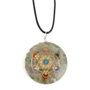 Pendentif Orgonite / Aventurine Verte - Chakras - Metatron