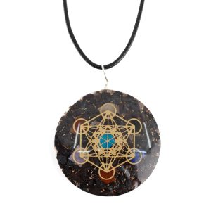 Pendentif Orgonite / Hématite - Chakras - Metatron