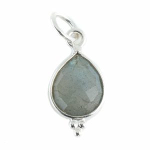 Pendentif Labradorite - Argent 925 - 10 mm