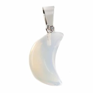 Pendentif Opaline Lune