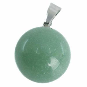 Pendentif Sphère Aventurine Verte