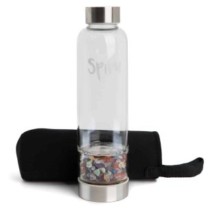 Bouteille d'Eau Spiru Mélange de Pierres Précieuses - 400 ml