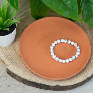 Bracelet Pierre Précieuse Howlite - 8 mm