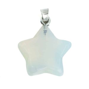 Pendentif Opaline - Étoile (2 cm)