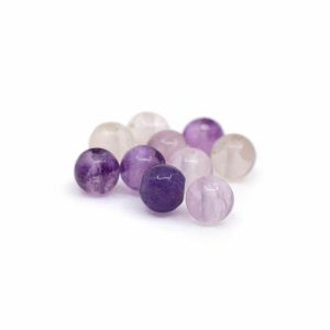 Perles Pierre Précieuse Fluorite en vrac - 10 pièces (4 mm)