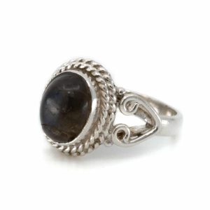 Bague Labradorite - Argent 925 « Dashah » (Taille 19)