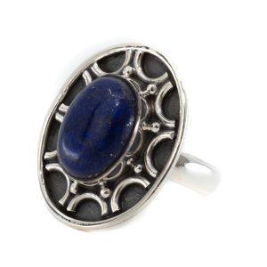 Bague Lapis Lazuli - Argent 925 « Dissada » (Taille 17)