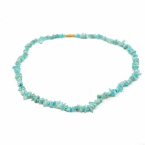 Collier Pierre Précieuse Amazonite (45 cm) | Galets Concassés