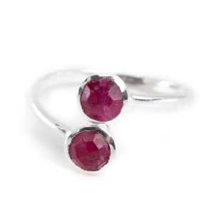 Bague Pierre de Naissance Juillet Rubis - Argent 925