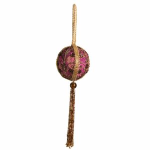 Pendentif Ornement Traditionnel Pourpre - Sphère (30 cm)