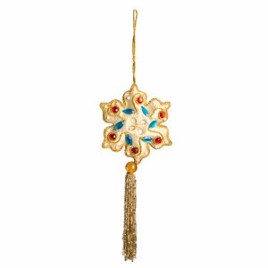 Pendentif Ornement Traditionnel Floral (29 cm)