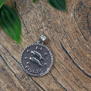 Pendentif Signe Astrologique Poisson en Métal (25 mm)