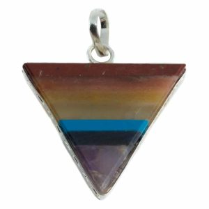 Pendentif Triangle Chakras (30 mm)