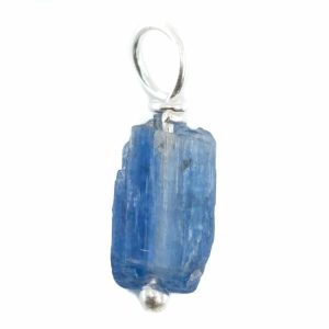 Pendentif en Pierre Kyanite Brute | Argent 925 (8 - 12 mm)