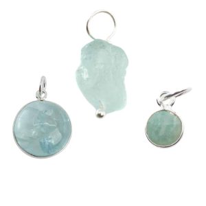 Ensemble de Pendentifs Aquamarine Populaire - Lot